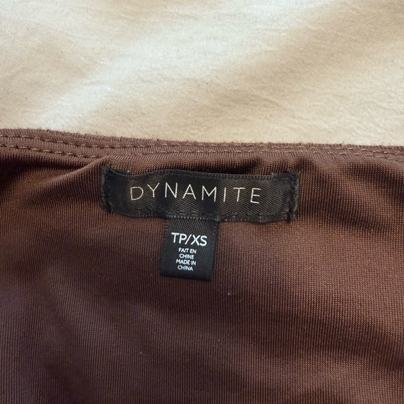 Brown square neck tank top - Picture 3 of 3